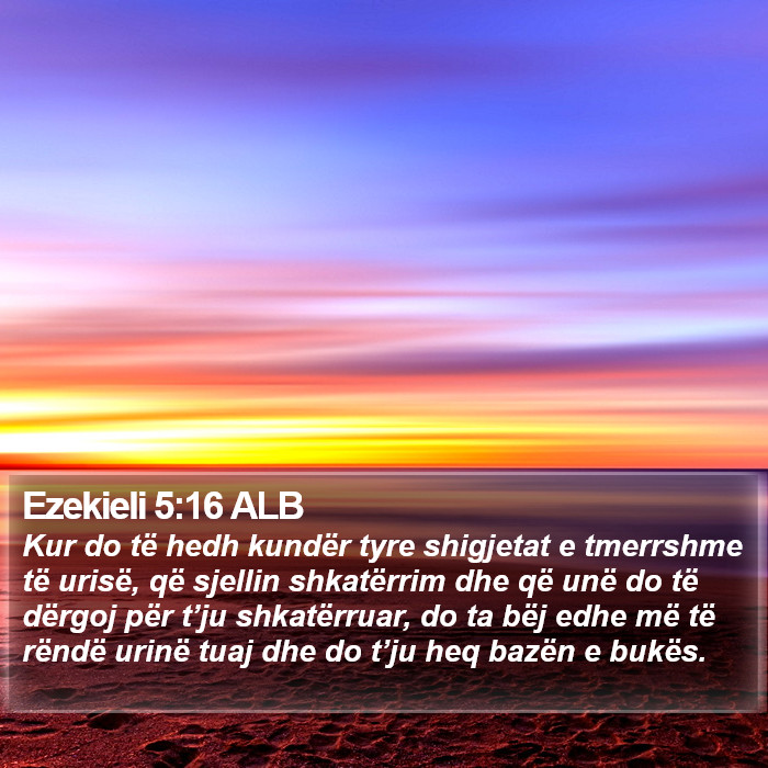 Ezekieli 5:16 ALB Bible Study