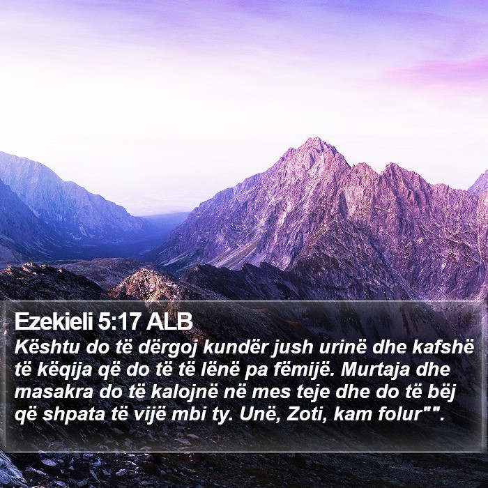 Ezekieli 5:17 ALB Bible Study
