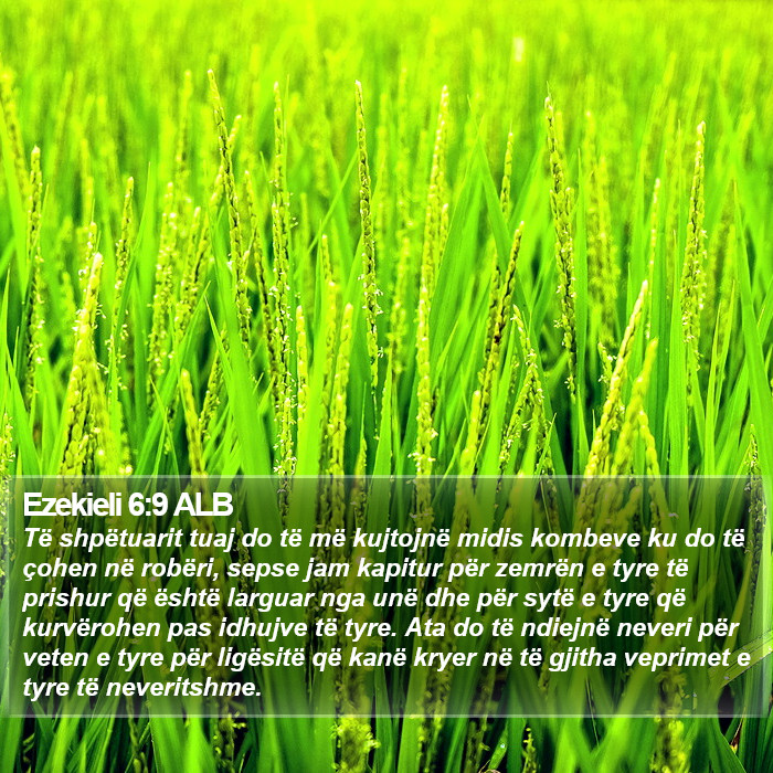 Ezekieli 6:9 ALB Bible Study