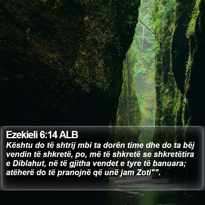 Ezekieli 6:14 ALB Bible Study