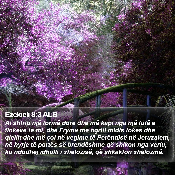 Ezekieli 8:3 ALB Bible Study