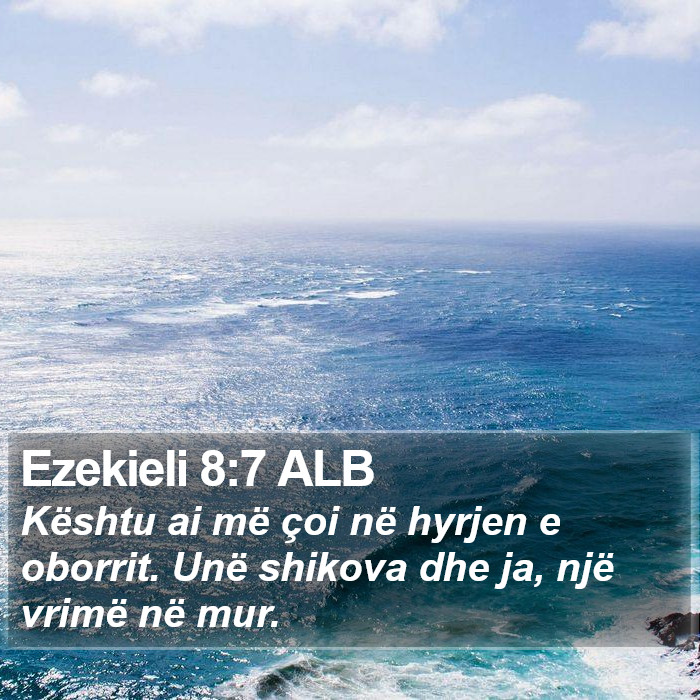 Ezekieli 8:7 ALB Bible Study