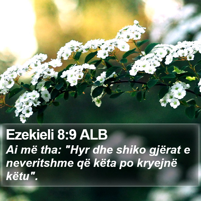 Ezekieli 8:9 ALB Bible Study