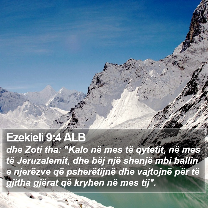 Ezekieli 9:4 ALB Bible Study