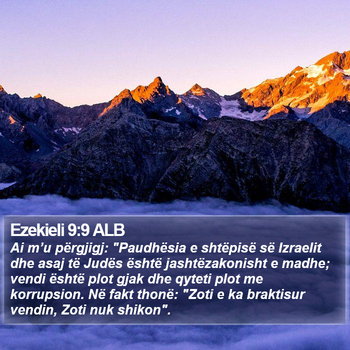 Ezekieli 9:9 ALB Bible Study