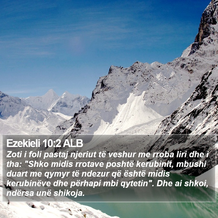 Ezekieli 10:2 ALB Bible Study