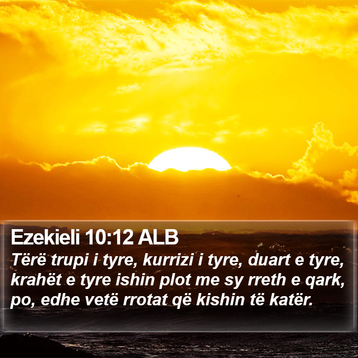 Ezekieli 10:12 ALB Bible Study