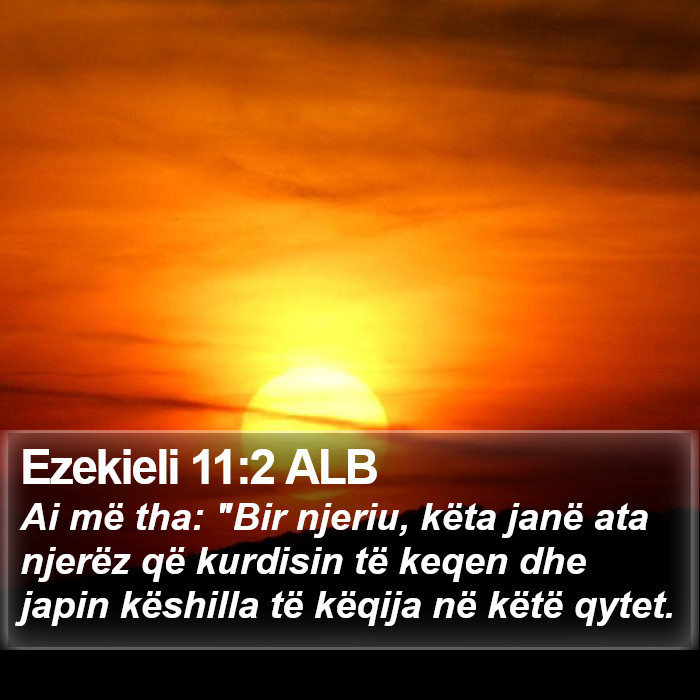 Ezekieli 11:2 ALB Bible Study