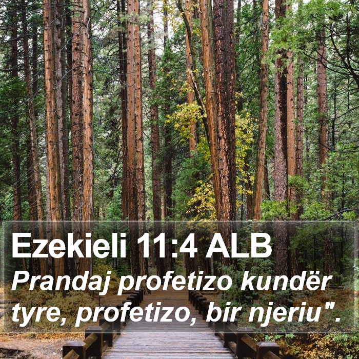 Ezekieli 11:4 ALB Bible Study