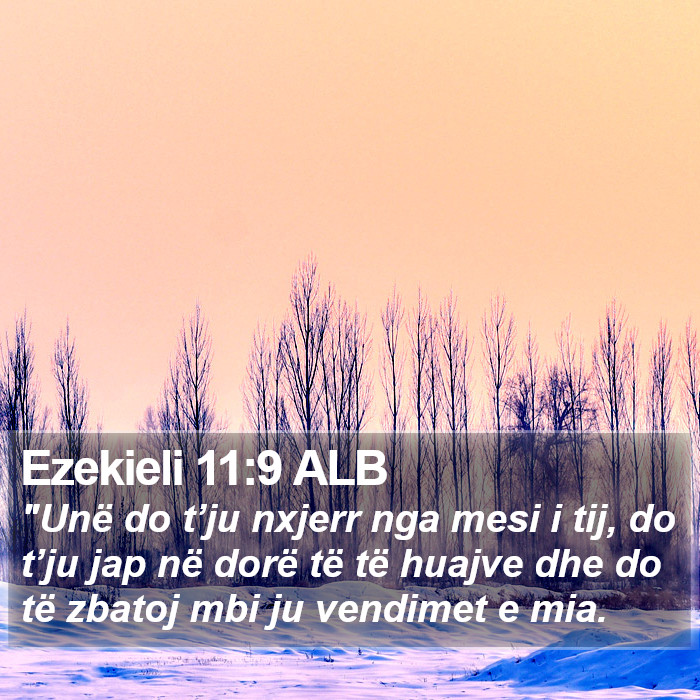 Ezekieli 11:9 ALB Bible Study