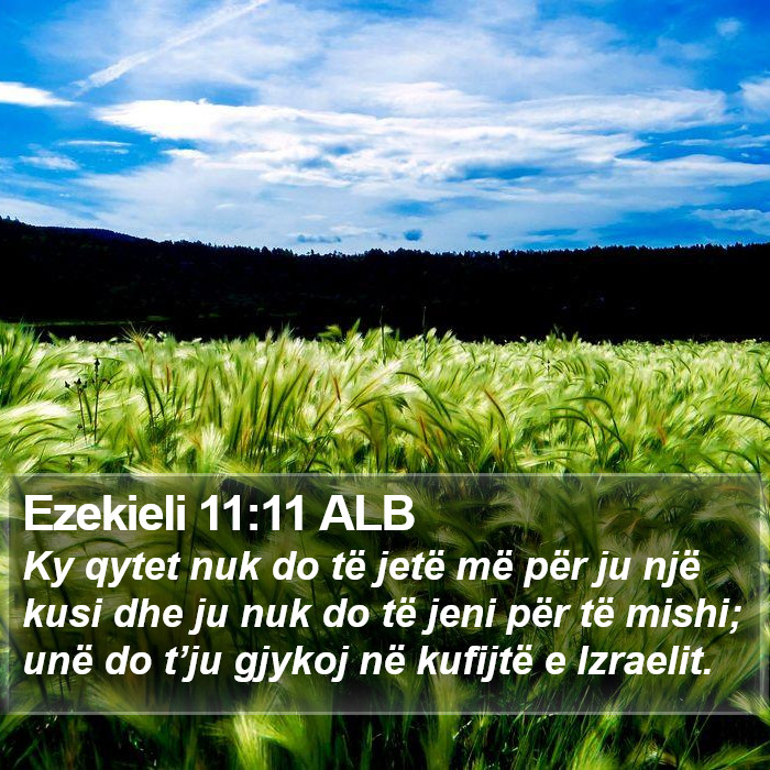 Ezekieli 11:11 ALB Bible Study