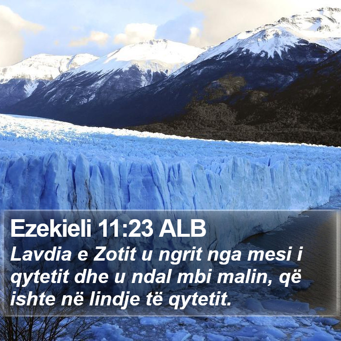 Ezekieli 11:23 ALB Bible Study