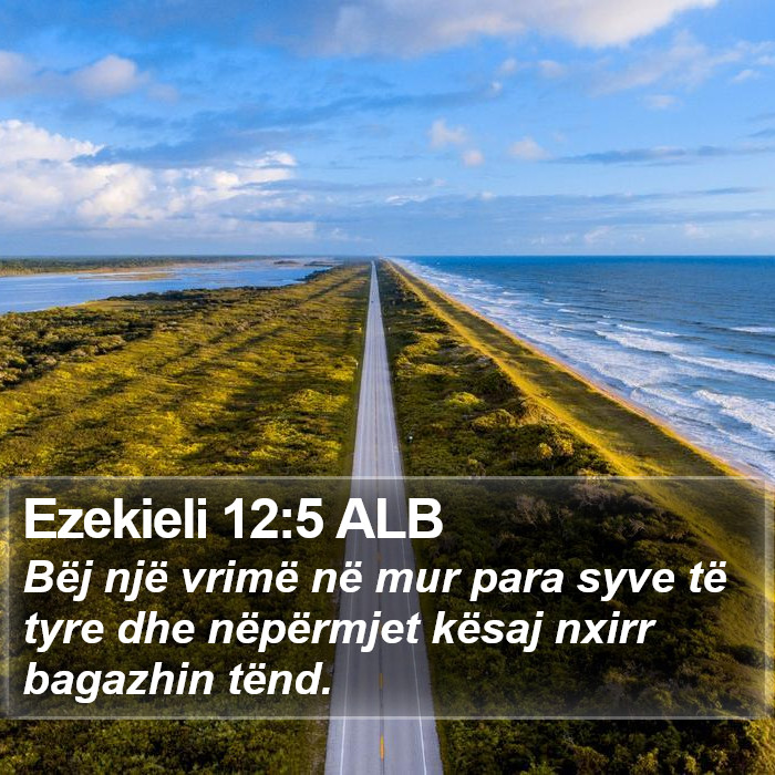 Ezekieli 12:5 ALB Bible Study