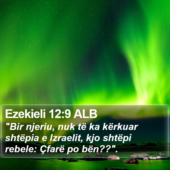 Ezekieli 12:9 ALB Bible Study
