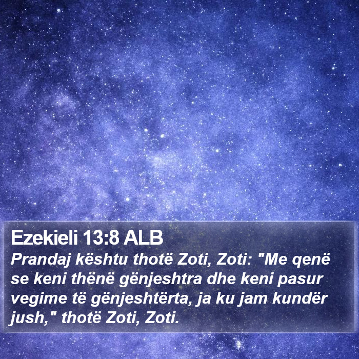 Ezekieli 13:8 ALB Bible Study