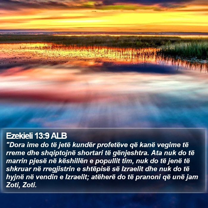 Ezekieli 13:9 ALB Bible Study