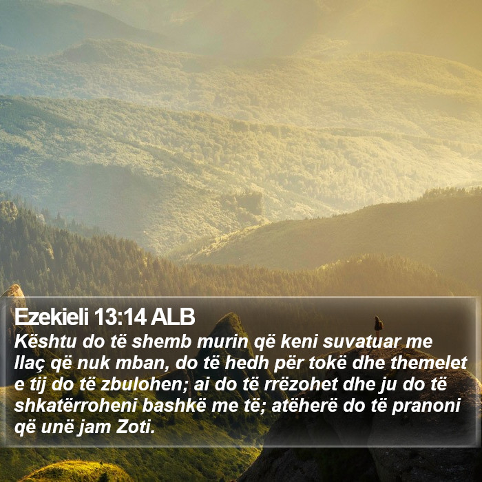 Ezekieli 13:14 ALB Bible Study