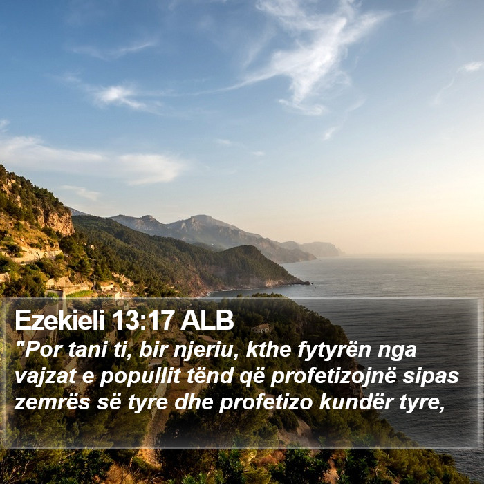 Ezekieli 13:17 ALB Bible Study