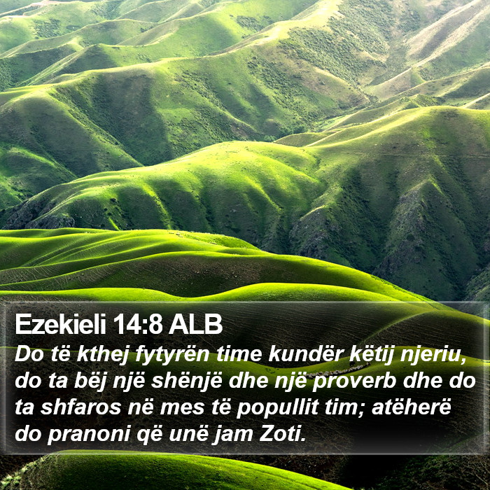 Ezekieli 14:8 ALB Bible Study