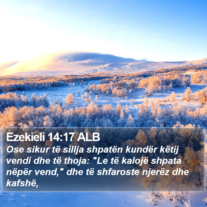 Ezekieli 14:17 ALB Bible Study