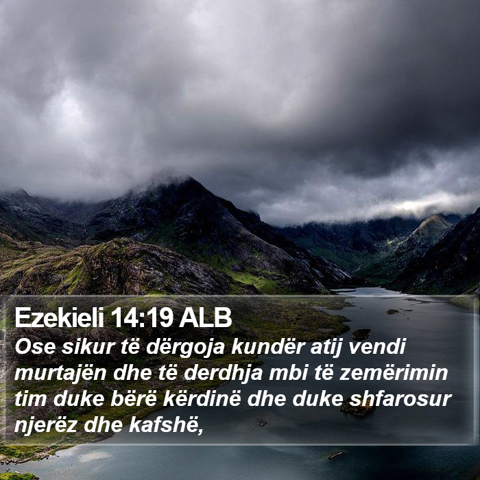 Ezekieli 14:19 ALB Bible Study