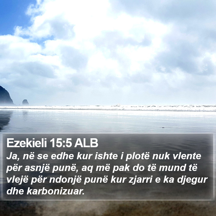 Ezekieli 15:5 ALB Bible Study