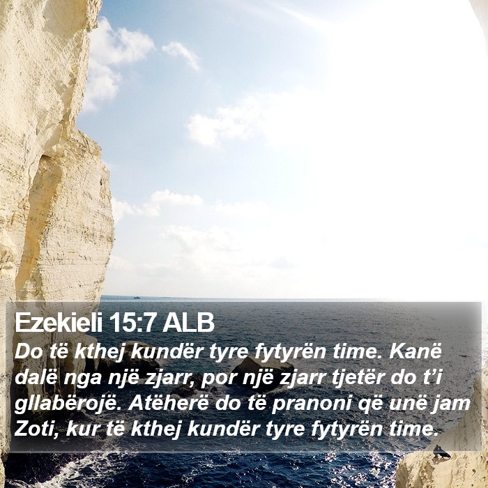 Ezekieli 15:7 ALB Bible Study