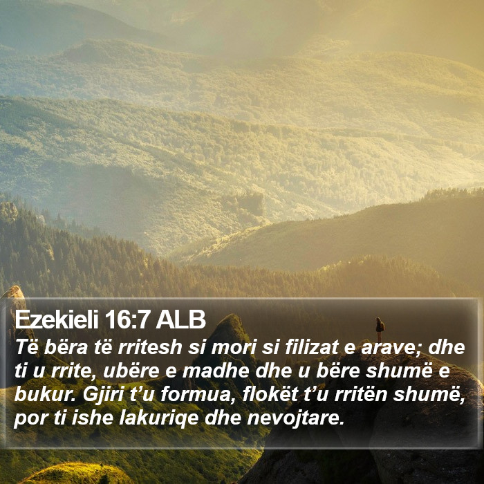 Ezekieli 16:7 ALB Bible Study