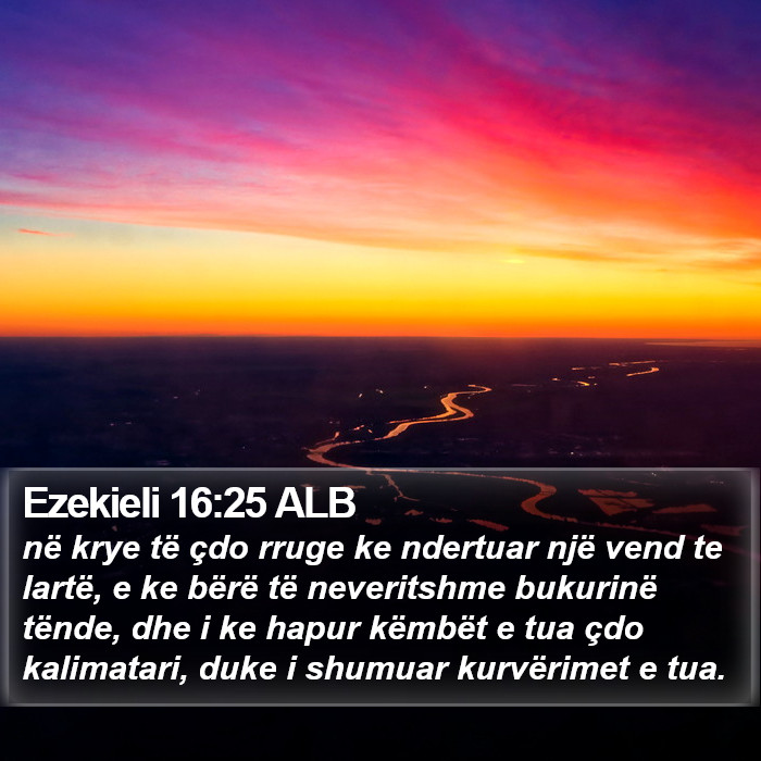 Ezekieli 16:25 ALB Bible Study