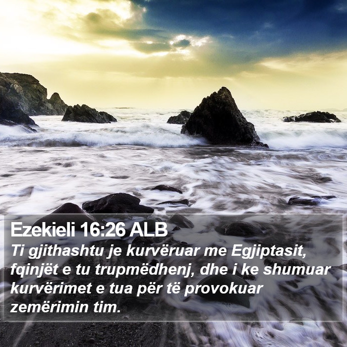 Ezekieli 16:26 ALB Bible Study