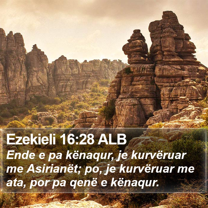 Ezekieli 16:28 ALB Bible Study