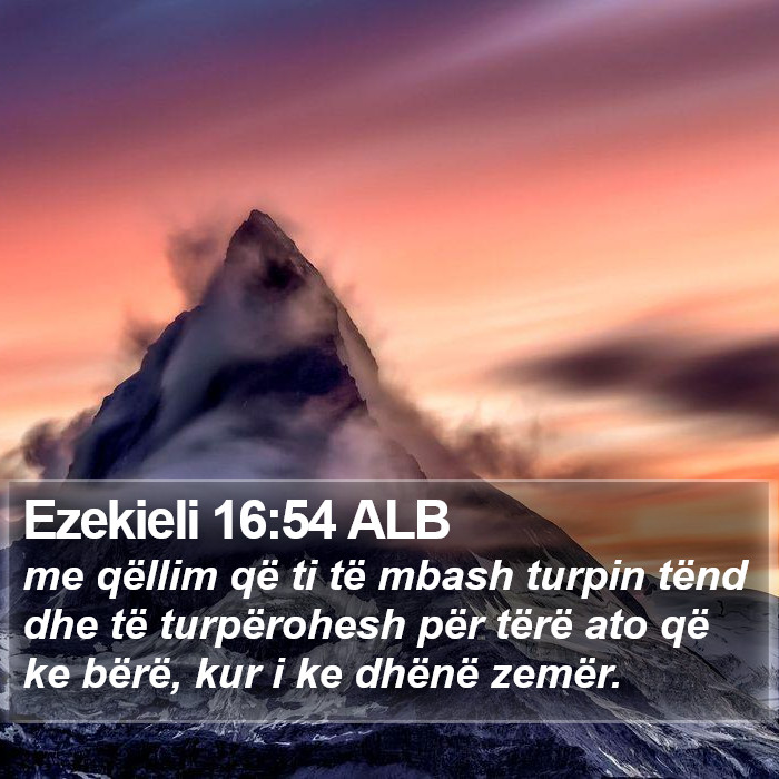 Ezekieli 16:54 ALB Bible Study