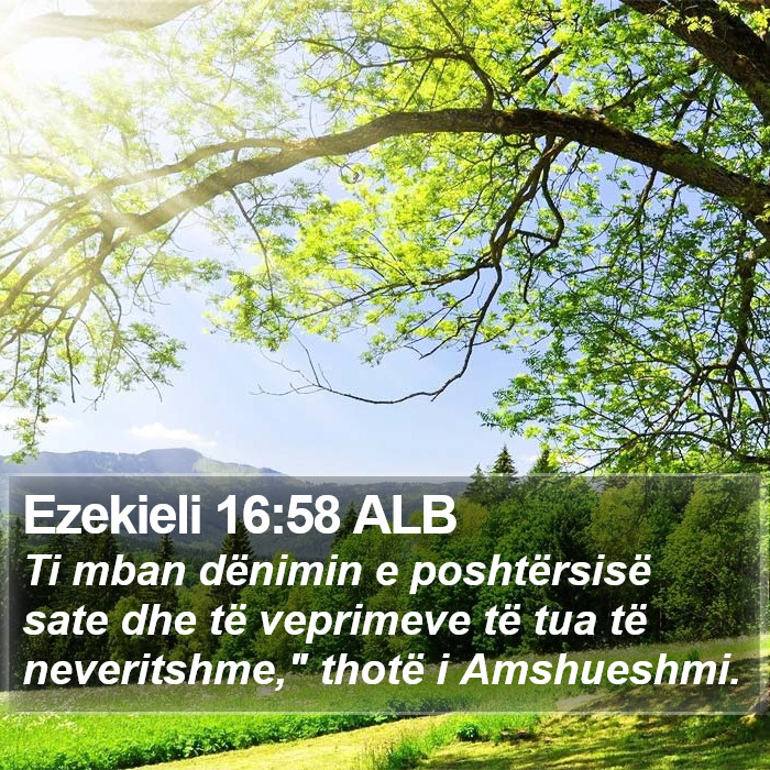 Ezekieli 16:58 ALB Bible Study