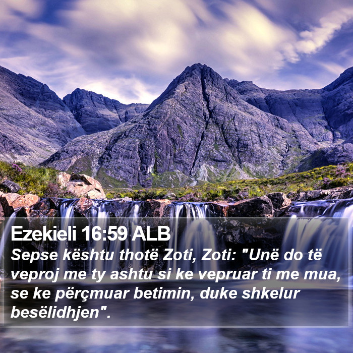 Ezekieli 16:59 ALB Bible Study