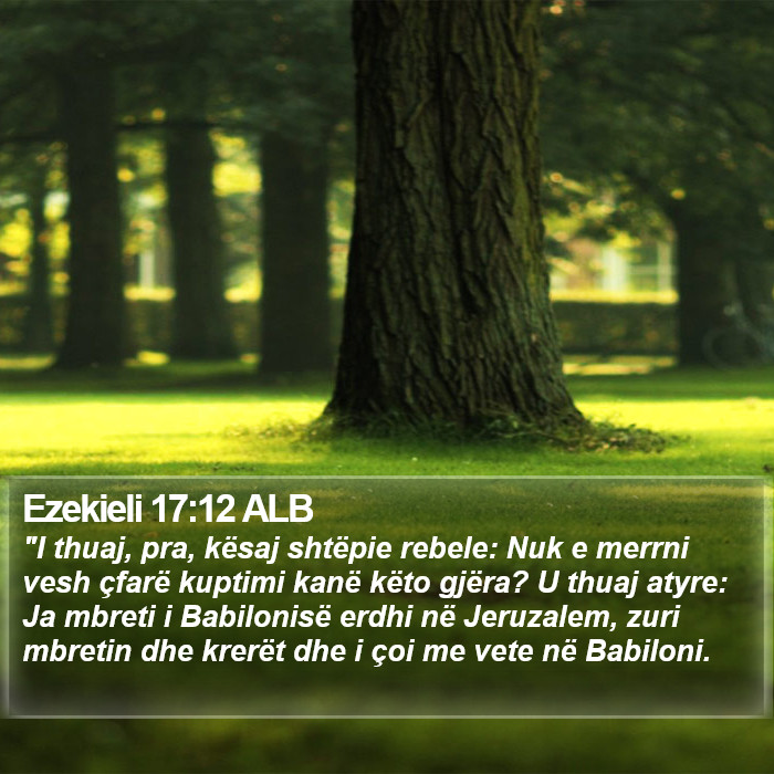 Ezekieli 17:12 ALB Bible Study