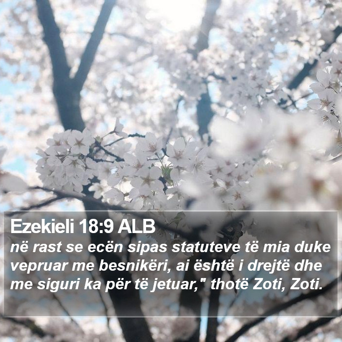 Ezekieli 18:9 ALB Bible Study