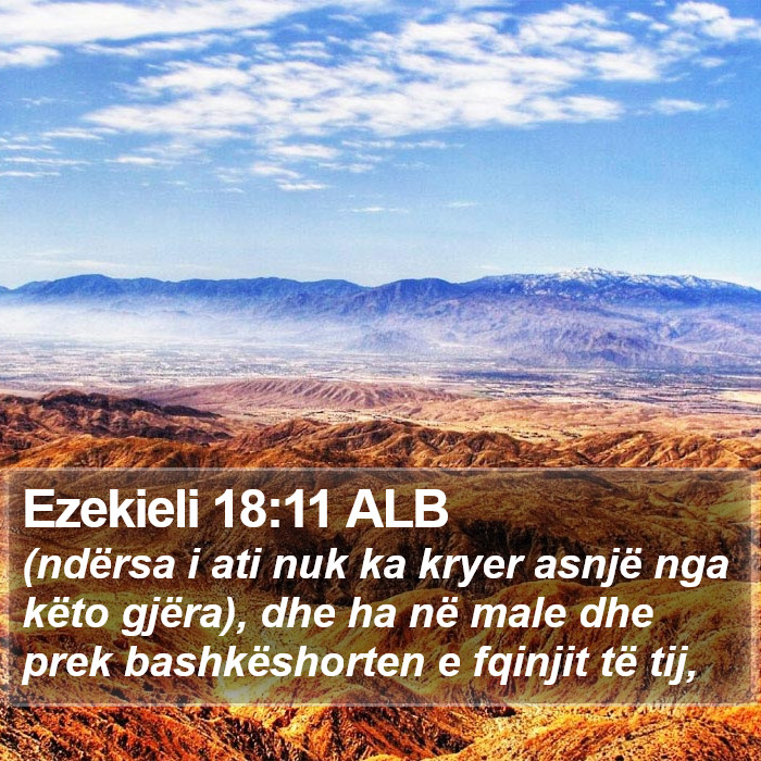 Ezekieli 18:11 ALB Bible Study