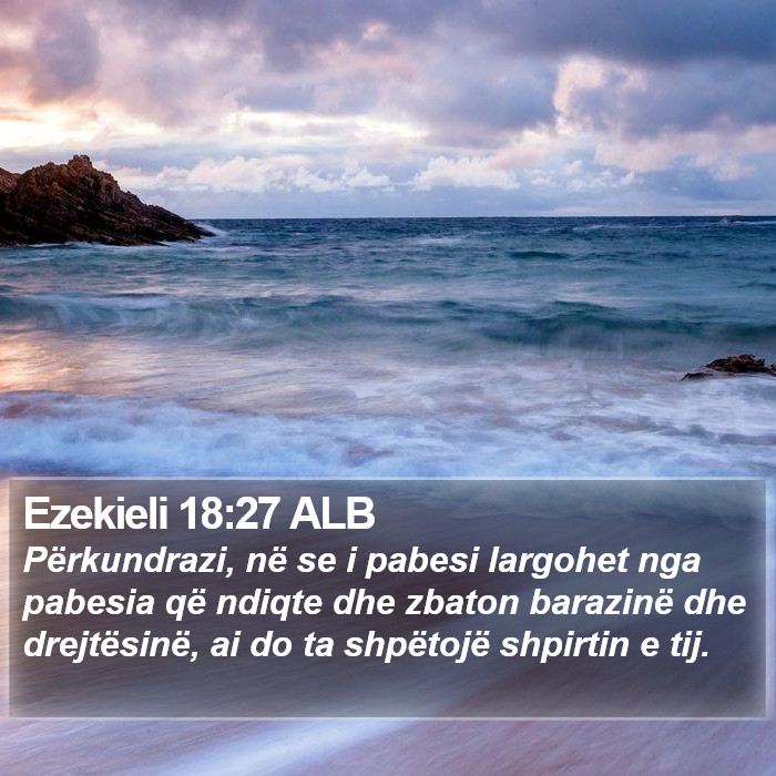 Ezekieli 18:27 ALB Bible Study