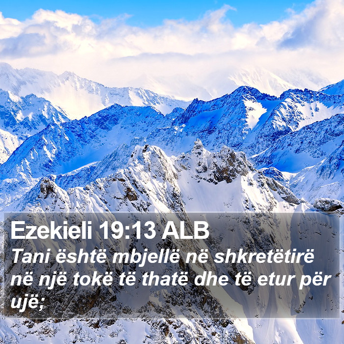 Ezekieli 19:13 ALB Bible Study