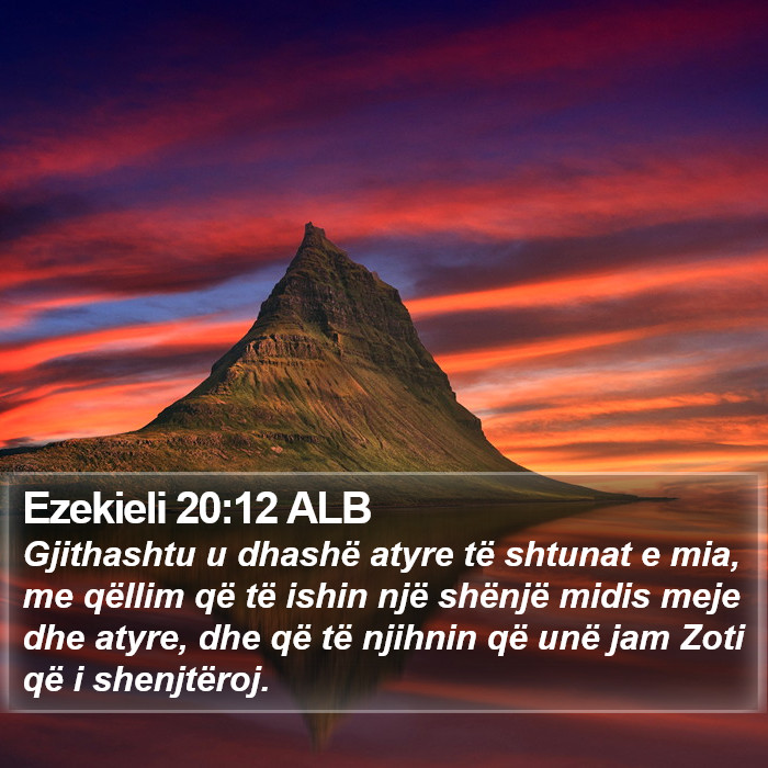 Ezekieli 20:12 ALB Bible Study
