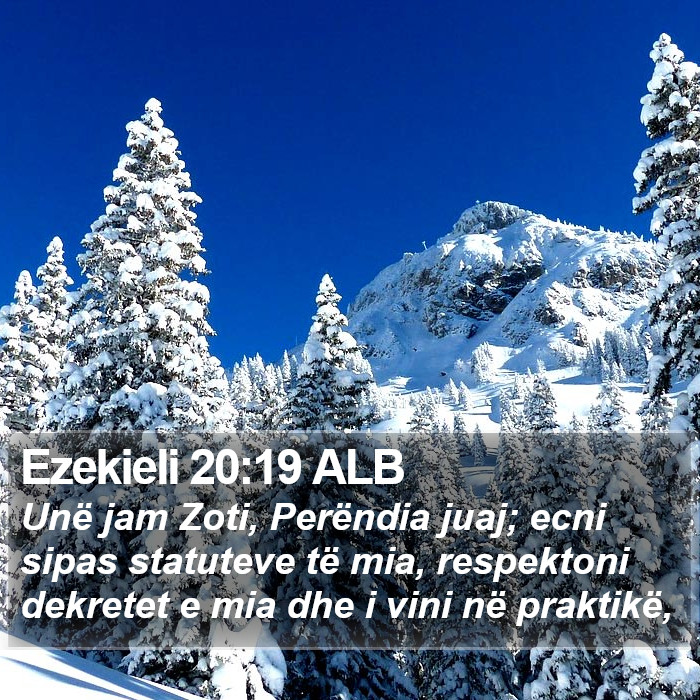 Ezekieli 20:19 ALB Bible Study