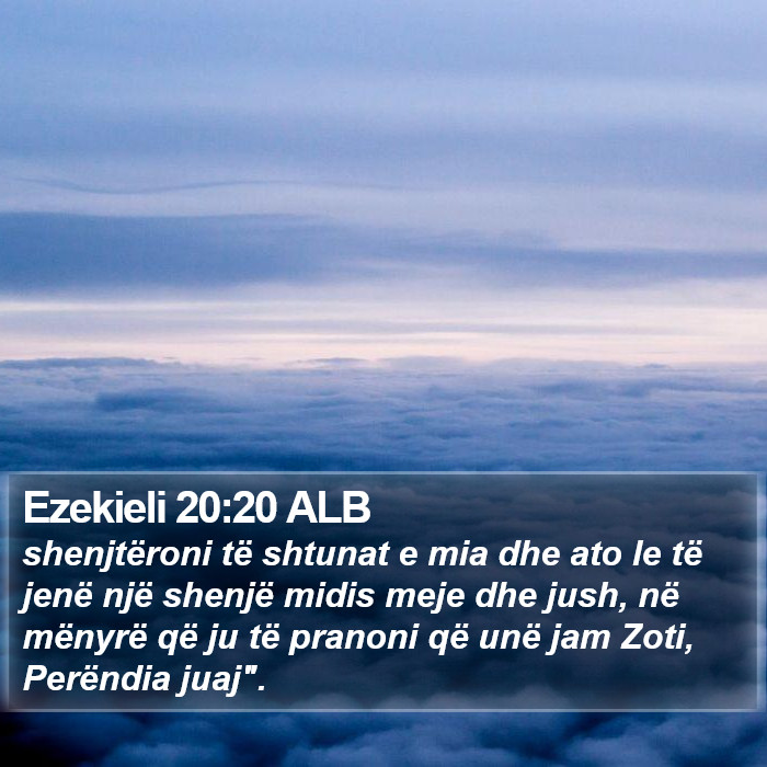 Ezekieli 20:20 ALB Bible Study