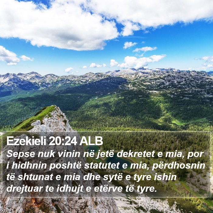 Ezekieli 20:24 ALB Bible Study