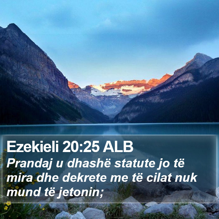 Ezekieli 20:25 ALB Bible Study