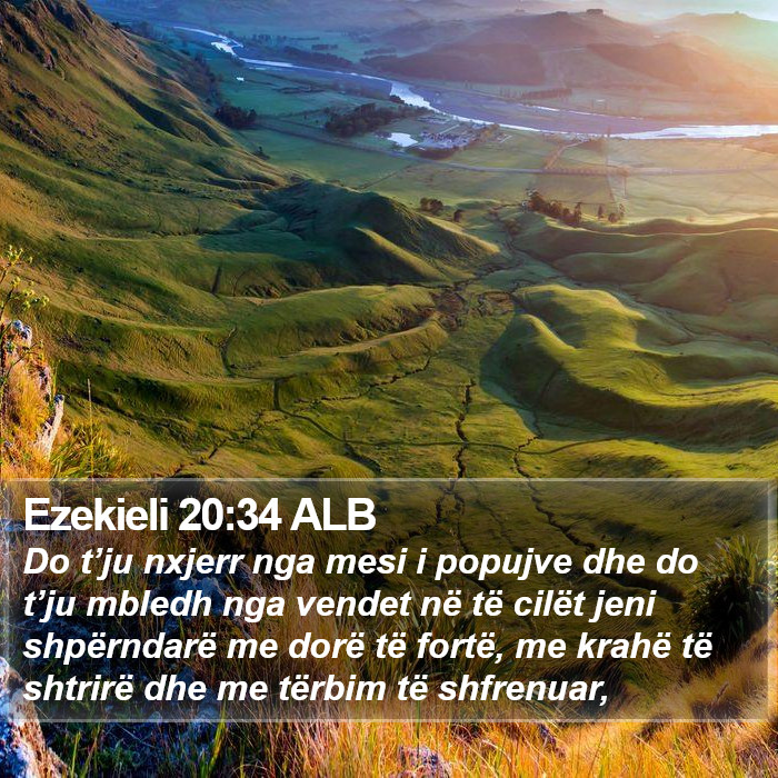 Ezekieli 20:34 ALB Bible Study