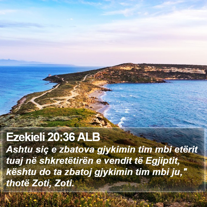 Ezekieli 20:36 ALB Bible Study