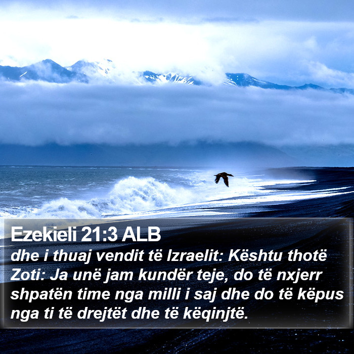 Ezekieli 21:3 ALB Bible Study