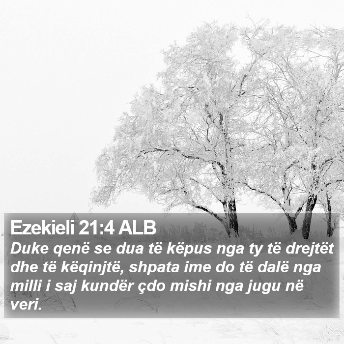Ezekieli 21:4 ALB Bible Study