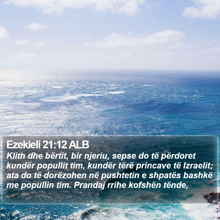 Ezekieli 21:12 ALB Bible Study