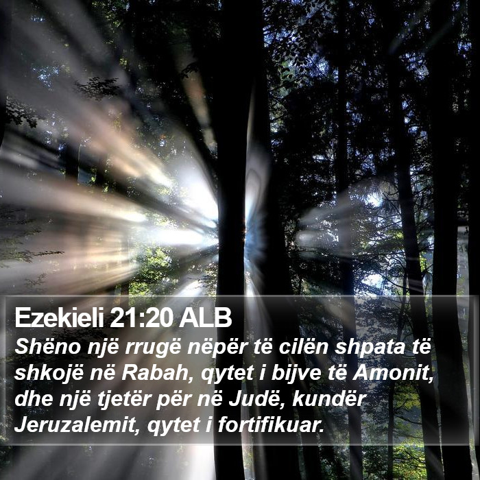Ezekieli 21:20 ALB Bible Study